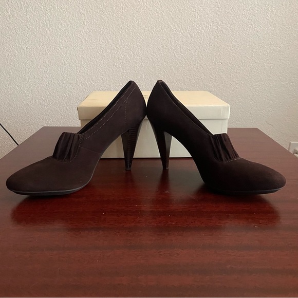 Coach Andra Brown Chocolate Oxford Pumps Booties - Picture 3 of 12